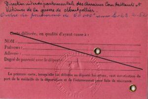 carte de déporté